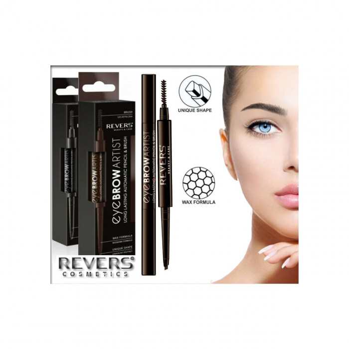 Contur sprancene automat, tip marker, cu pensula speciala, Eye Brow Artist, Revers, taupe [3]