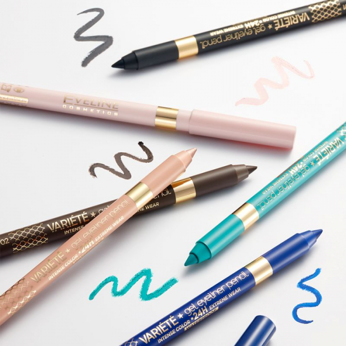Creion de ochi Eveline Variete Gel Eyeliner Pencil Waterproof [3]