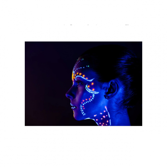 Creion stralucitor in lumina UV, pentru fata si corp, Rosu GLOW ME UP! [3]