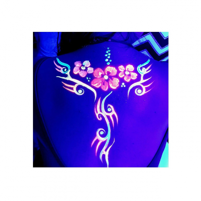 Creion stralucitor in lumina UV, pentru fata si corp, Rosu GLOW ME UP! [4]