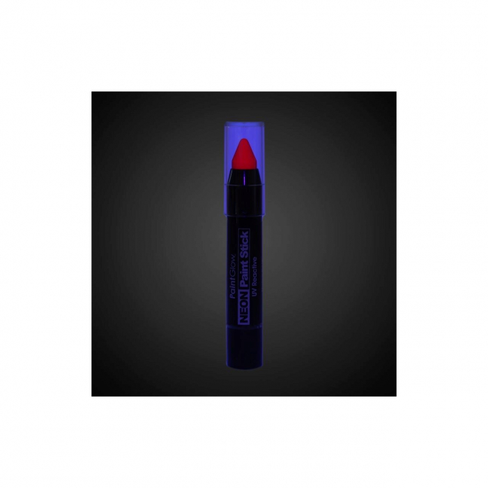 Creion stralucitor in lumina UV, pentru fata si corp, Rosu GLOW ME UP! [7]