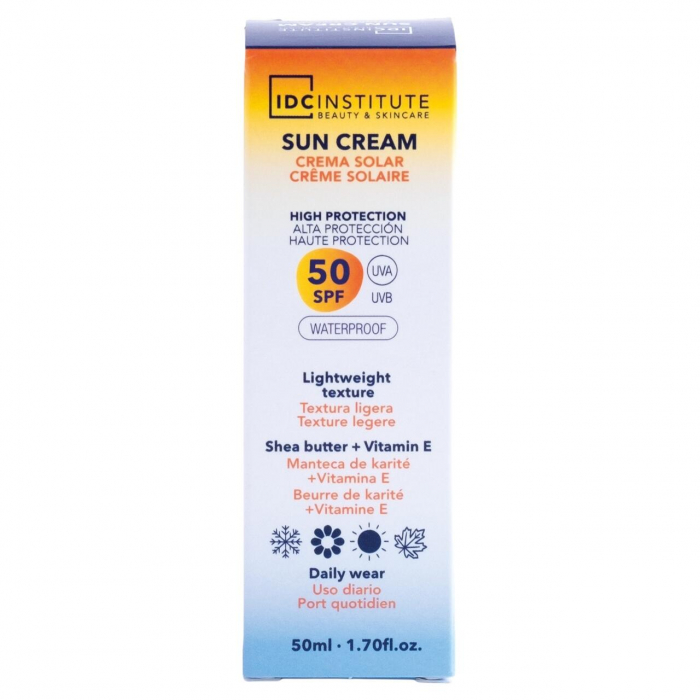 Crema cu protectie solara SPF 50 Waterproof, 90351, IDC Institute, 50 ml [2]