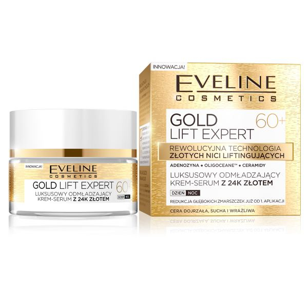 Crema extra nutritiva EVELINE COSMETICS Gold Lift Expert Day Night 60+ 50ml [1]