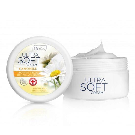 Crema pentru fata si corp, Inelia, Ultra Soft, Efect calmant, extract de Musetel, 200ml [2]