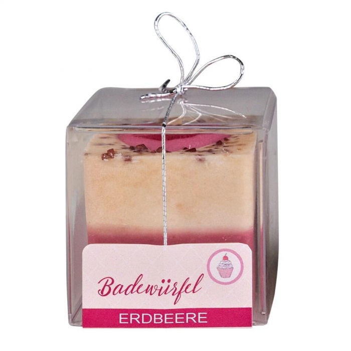 Cub de baie handmade, vegan, cu aroma de capsuni, Accentra Cream 5856308, 50g [3]
