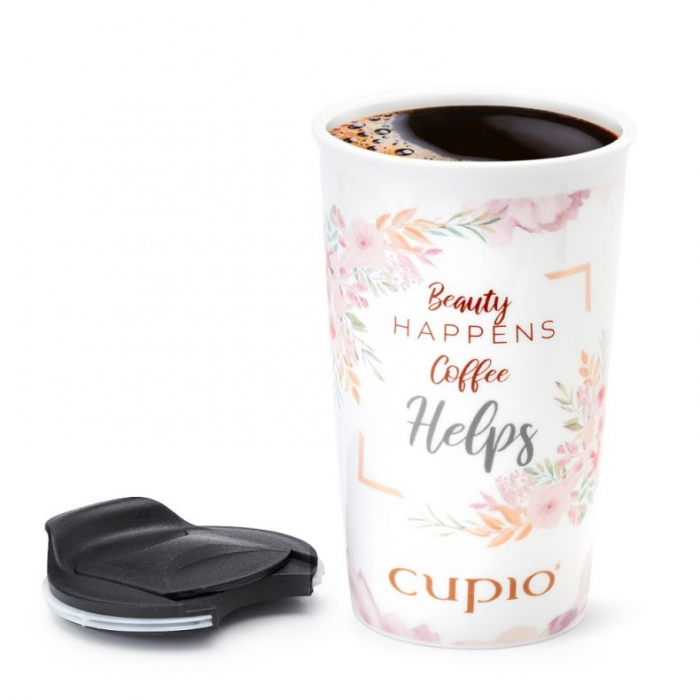 Cupio Cana ceramica moderna cu capac [2]