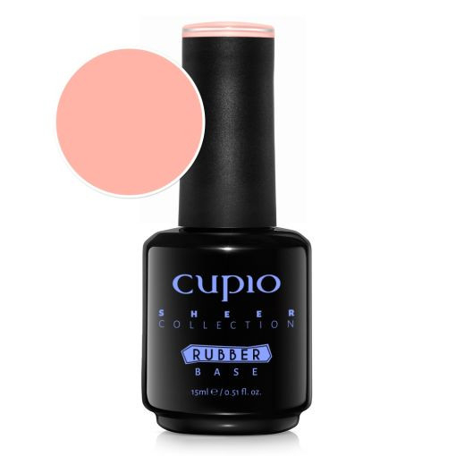 Cupio Oja semipermanenta Rubber Base Sheer Collection - Peach Nectar 15ml [1]