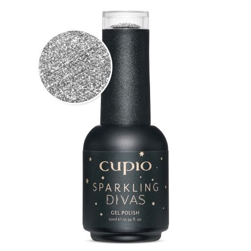 Cupio Oja semipermanenta Sparkling Divas Collection - Silver Clutch 10ml [1]