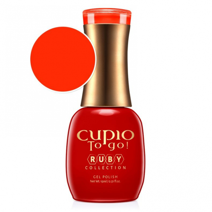Cupio Oja semipermanenta To Go! Ruby Collection - Flame Scarlet 15ml [1]