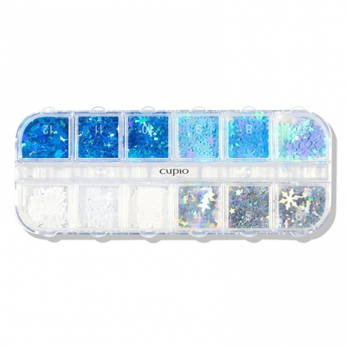 Cupio Ornamente de iarna Flakes - Blue Christmas [1]