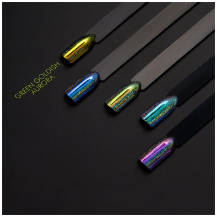 Cupio Pigment holo unicorn Green Goldish Aurora 2g [3]
