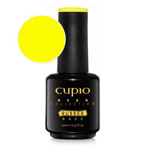 Cupio Rubber Base Neon Collection - Electric Lemon 15ml [1]