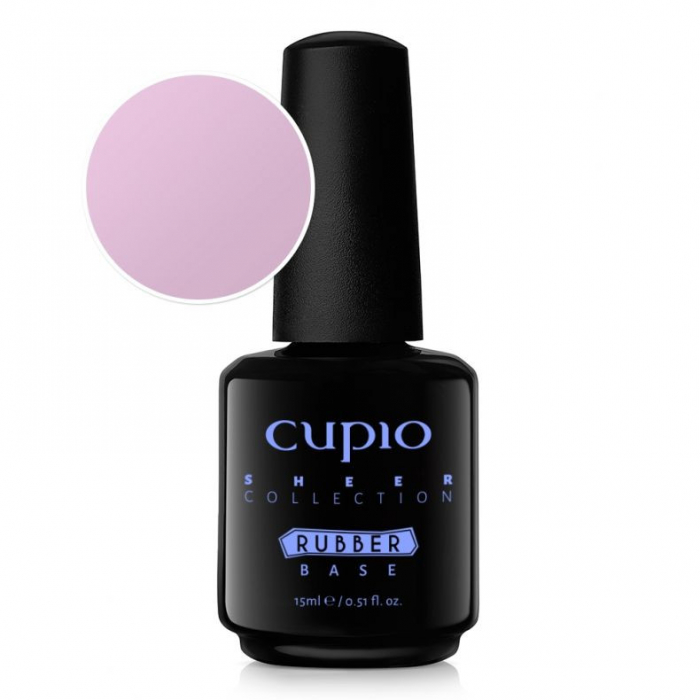 Cupio Oja semipermanenta Rubber Base Sheer Collection - Lilac Veil 15ml [1]