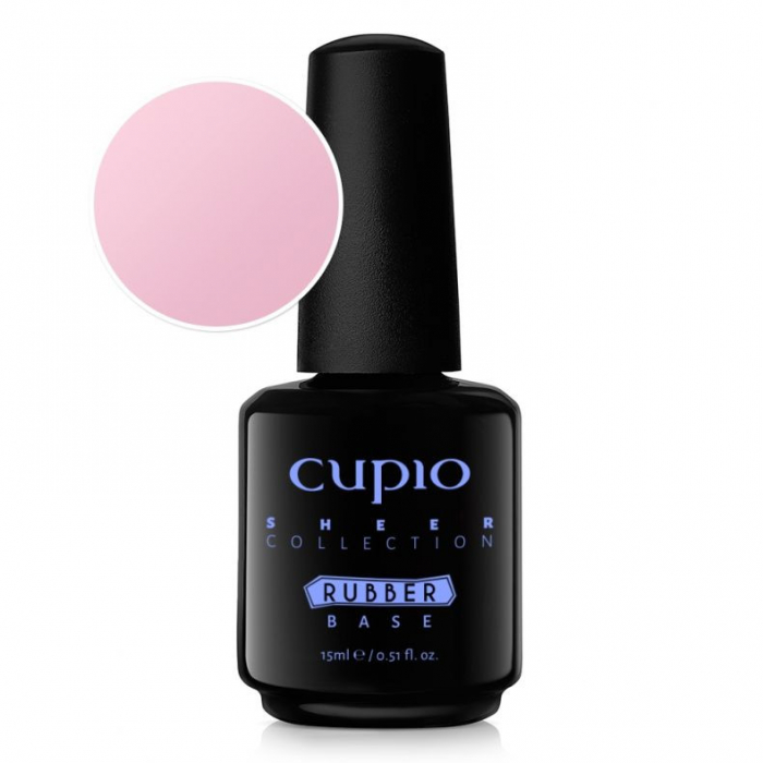 Cupio Oja semipermanenta Rubber Base Sheer Collection - Pink Lemonade 15ml [1]