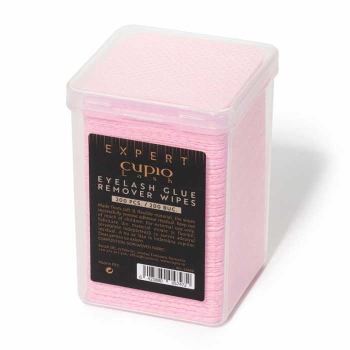Cupio Servetele pentru curatarea adezivului de extensii de gene Lash Expert 200buc [2]