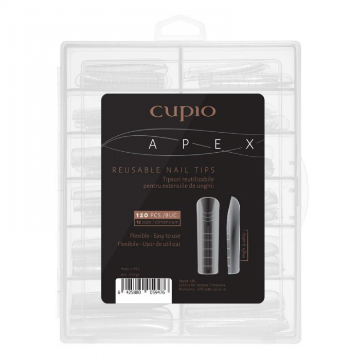 Cupio Tipsuri reutilizabile - Classic Oval 120buc [1]