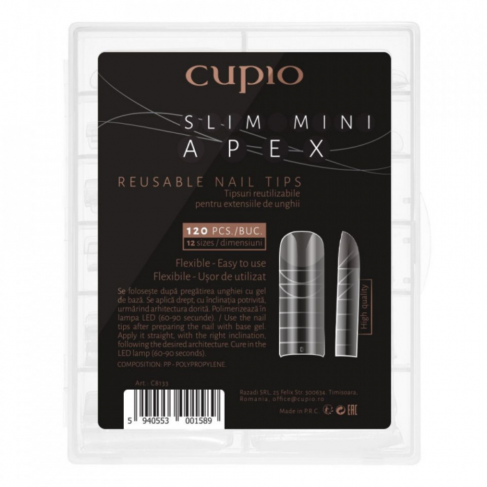 Cupio Tipsuri reutilizabile Slim mini Apex 120 bucati [1]