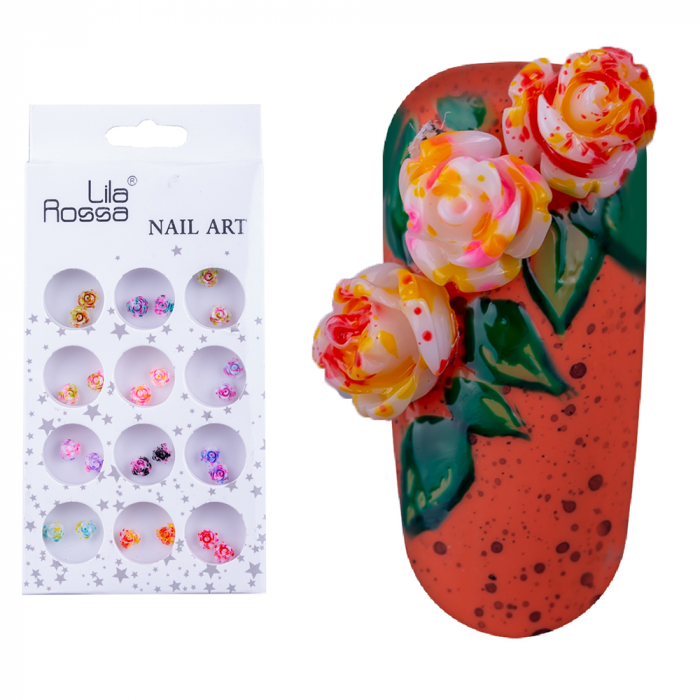 Decoratiuni pentru unghii "Floare", Lila Rossa [6]