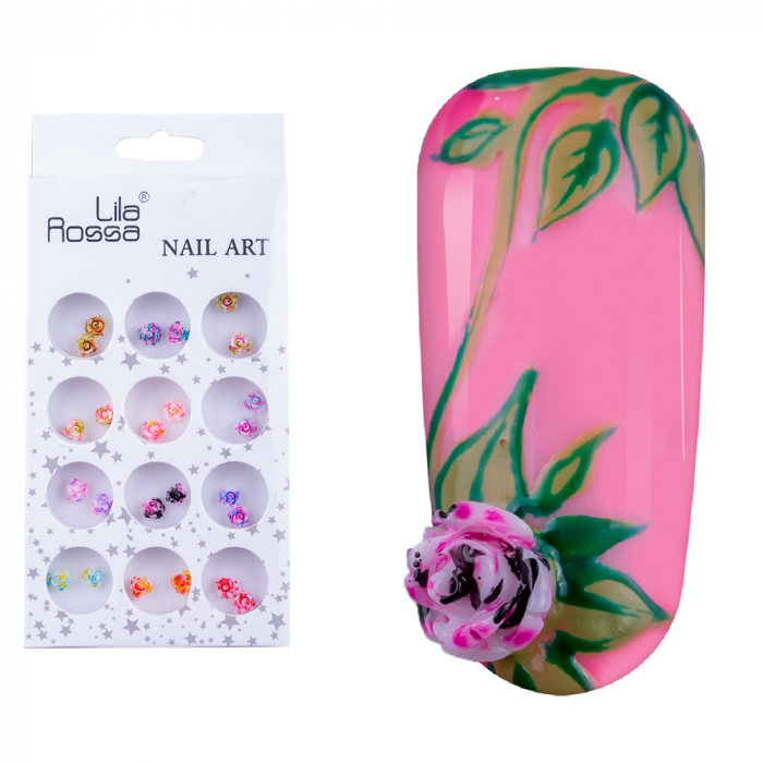 Decoratiuni pentru unghii "Floare", Lila Rossa [7]