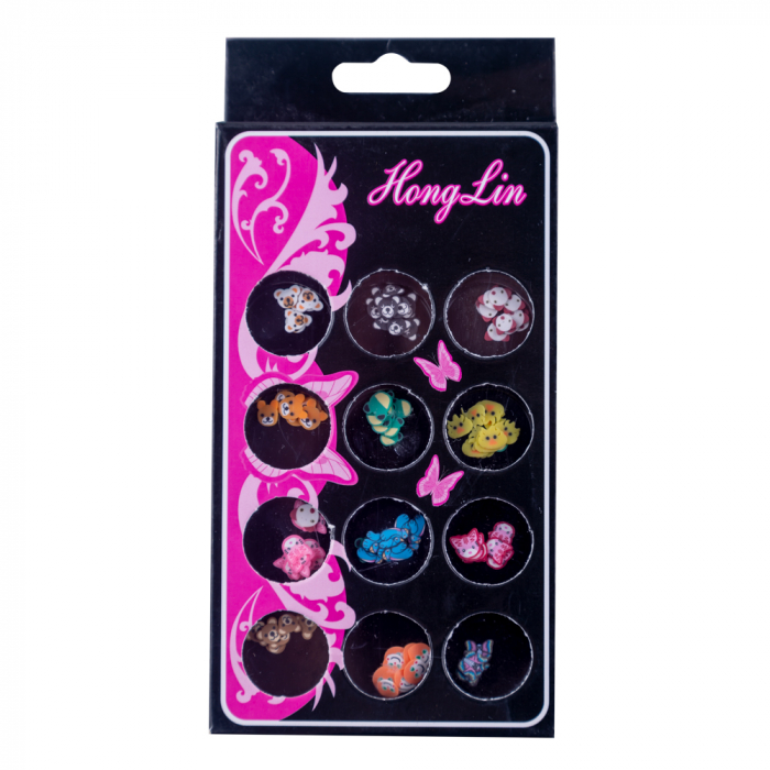 Decoratiuni unghii, Lila Rossa, animale, multicolore [1]