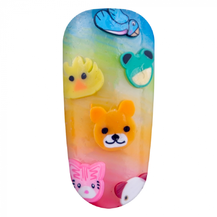 Decoratiuni unghii, Lila Rossa, animale, multicolore [2]