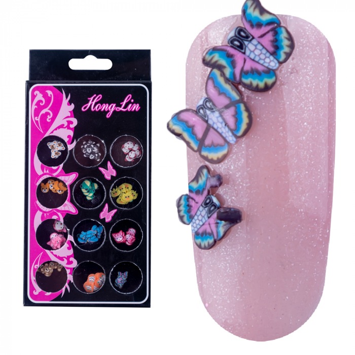 Decoratiuni unghii, Lila Rossa, animale, multicolore [6]