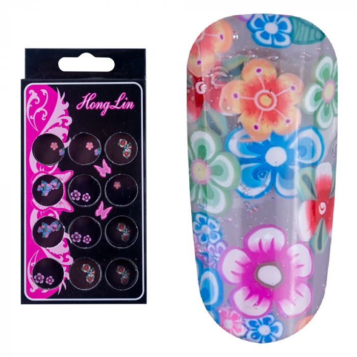 Decoratiuni unghii, Lila Rossa, flori [3]