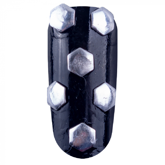 Decoratiuni unghii, Lila Rossa, metalice [7]