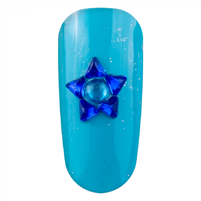 Decoratiuni unghii, Lila Rossa, strasuri multicolore [2]