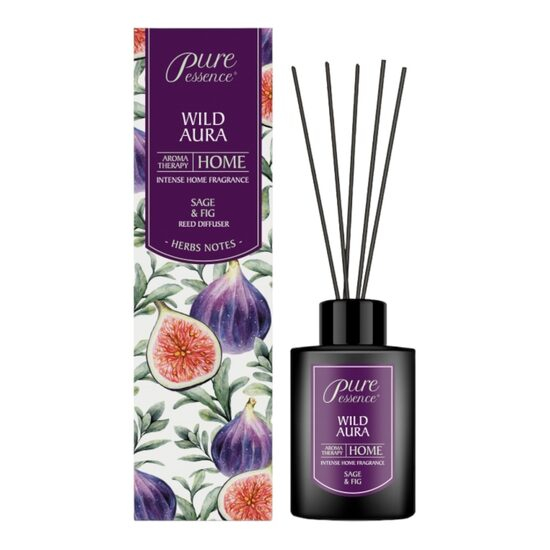 Difuzor cu betisoare parfumate Pure Essence, Revers, Wild Aura, smochin, salvie 100ml [1]