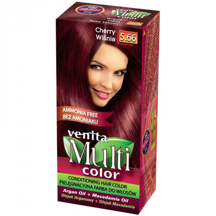 Display din carton cu 30 bucati Vopsea de par Venita Multicolor si paletar [9]