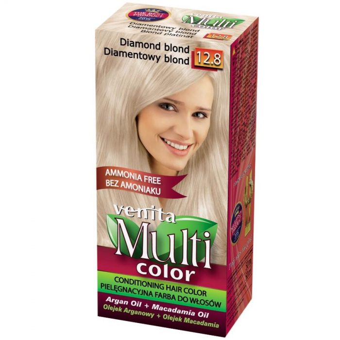 Display din carton cu 30 bucati Vopsea de par Venita Multicolor si paletar [3]