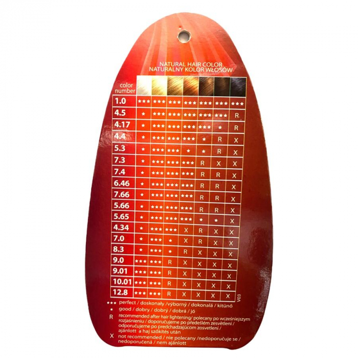 Display din carton cu 30 bucati Vopsea de par Venita Multicolor si paletar [17]