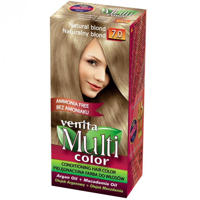 Display din carton cu 30 bucati Vopsea de par Venita Multicolor si paletar [8]
