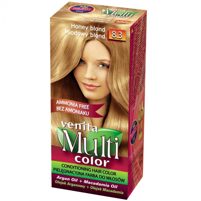 Display din carton cu 30 bucati Vopsea de par Venita Multicolor si paletar [7]