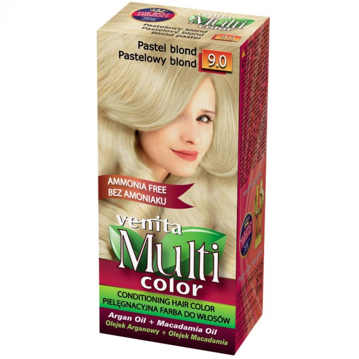 Display din carton cu 30 bucati Vopsea de par Venita Multicolor si paletar [6]
