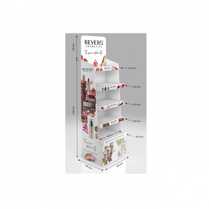 Display mare din carton, alb, pentru produse Revers [2]