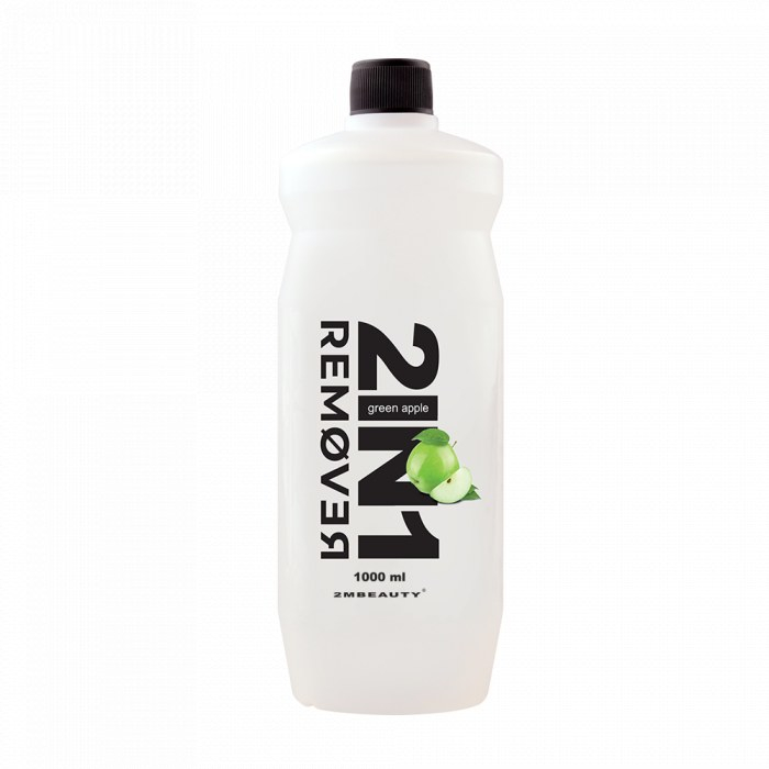 Dizolvant cu acetona 2M 2 in 1 Green Apple - 1000 ml [1]