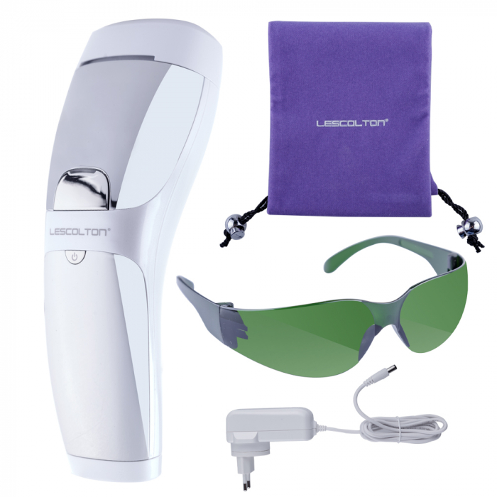 Epilator IPL Lescolton cu lentile de safir, epilare definitiva, 400.000 pulsatii, 5 trepte de putere, alb [4]