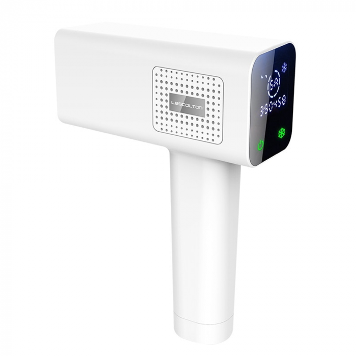Epilator IPL Lescolton cu maner si touchscreen, epilare definitiva, functie de racire 360 grade, 400.000 pulsatii, 4 in 1, 10 trepte putere, alb [4]
