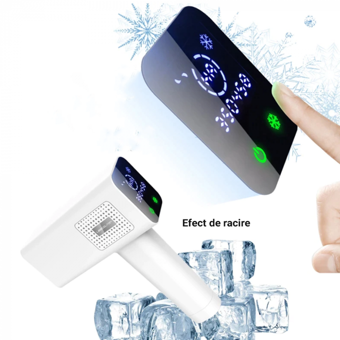 Epilator IPL Lescolton cu maner si touchscreen, epilare definitiva, functie de racire 360 grade, 400.000 pulsatii, 4 in 1, 10 trepte putere, alb [3]