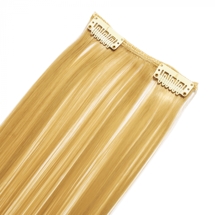 Extensie clip-on cu 5 clipsuri, blond, 60 cm [2]