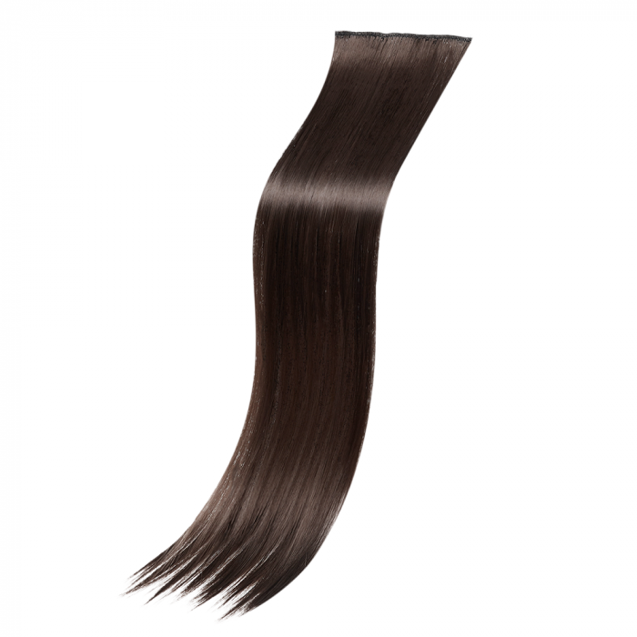 Extensii cu 2 clipsuri 60 cm saten inchis inchis Tip Clip-On [2]