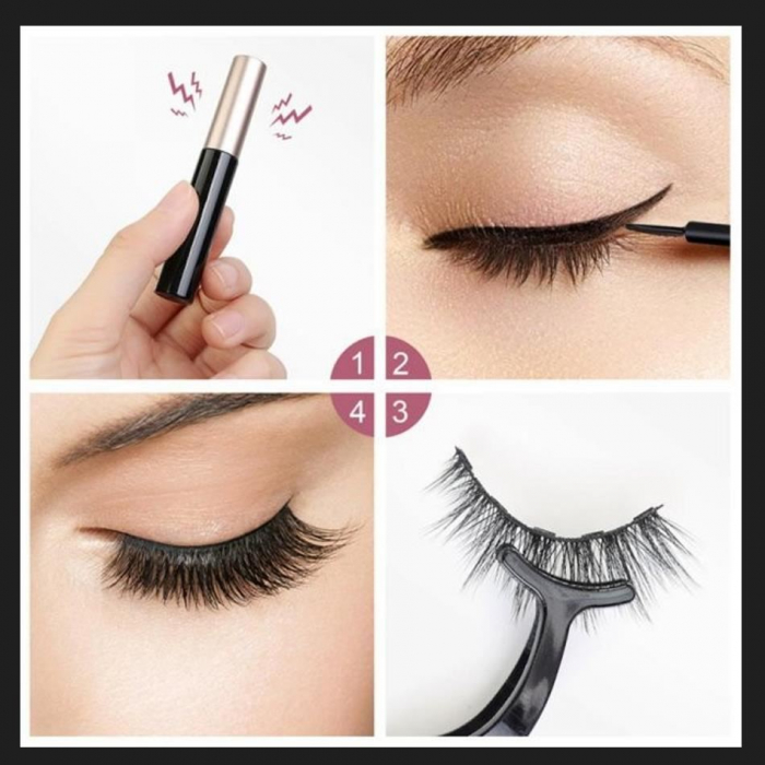 Eyeliner negru pentru fixarea genelor false magnetice [8]