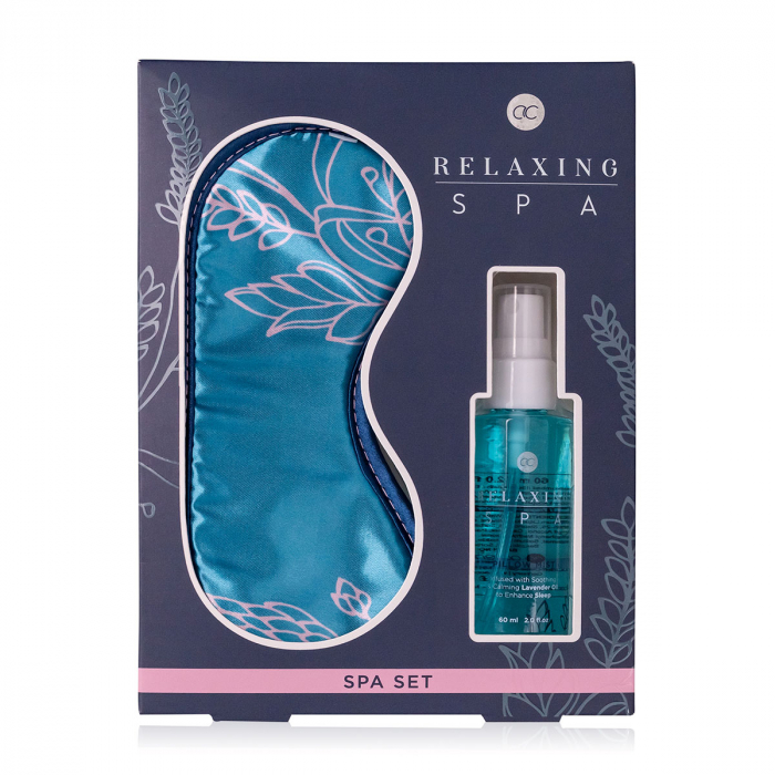 Set cadou femei, masca de dormit, spray pentru perna, Wellness set RELAXING SPA in gift box, incl. 60ml pillow mist, sleep mask, infused with Lavender Oil, fragrance: Lavender Chamomile, col. blue/l [4]