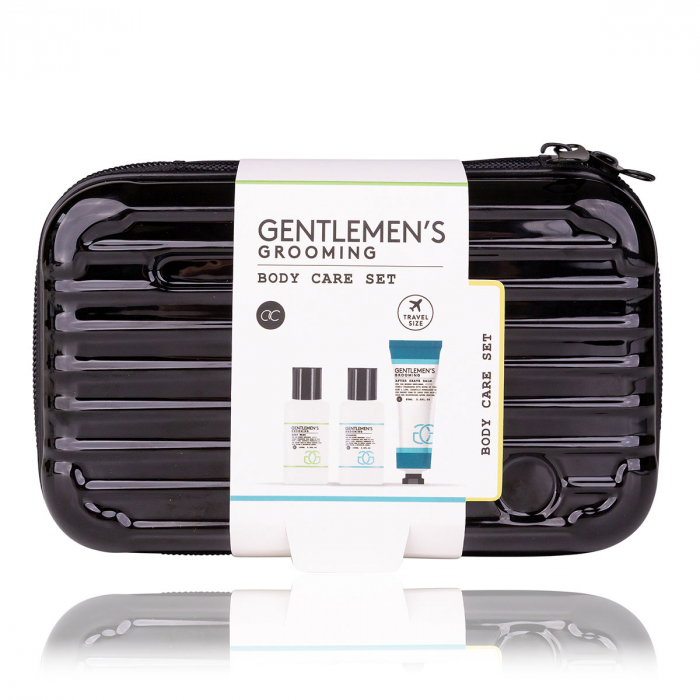 Set cadou barbati, gel de dus, sampon, balsam after shave, Travel set GENTLEMEN'S GROOMING in hard-shell case, incl. 100ml body wash, 100ml shampoo, 60ml after shave balm, fragrance: Cool Mint Lime, [3]