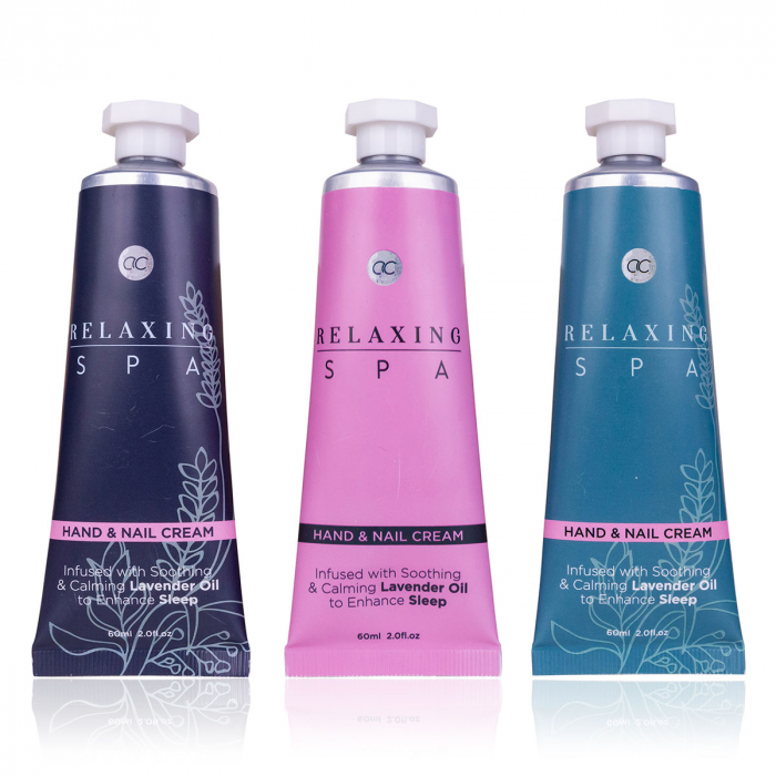 Set cadou femei, crema de maini, Hand care set RELAXING SPA in gift box, incl. 3 * 60ml hand nail cream, infused with Lavender Oil, fragrance: Lavender Chamomile, col. blue/lilac/brown, PU 6/24, s [2]