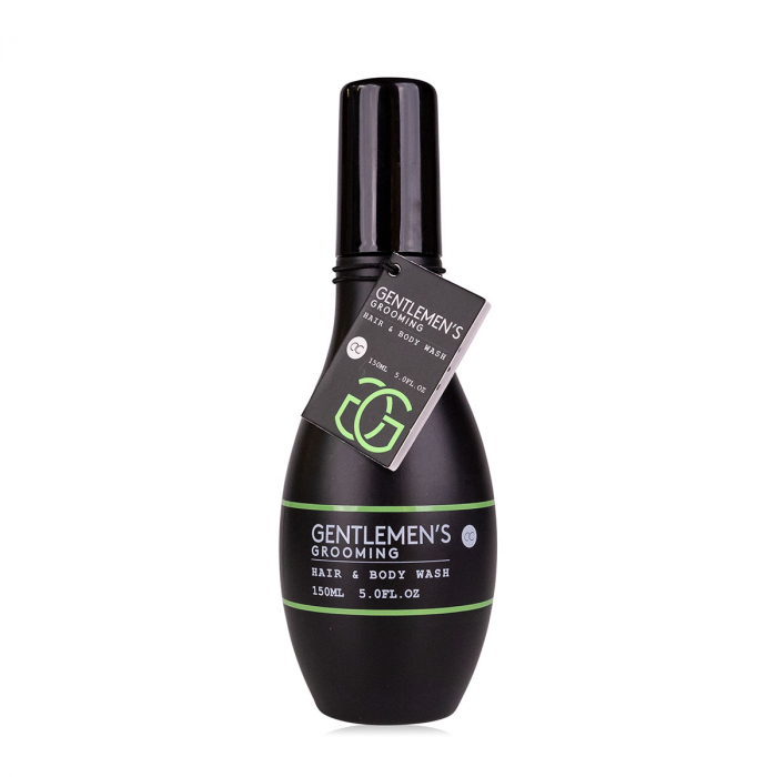 Set cadou barbati, gel de dus, 150ml hair body wash GENTLEMEN'S GROOMING in pin shaped bottle, fragrance: Cool Mint Lime, col. black/white/mint, PU 6/12, set cadou craciun [2]