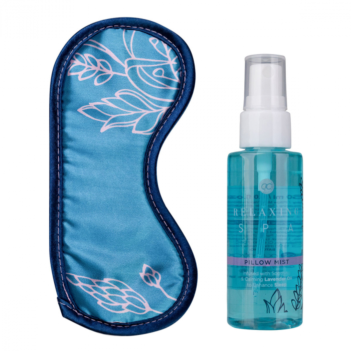Set cadou femei, masca de dormit, spray pentru perna, Wellness set RELAXING SPA in gift box, incl. 60ml pillow mist, sleep mask, infused with Lavender Oil, fragrance: Lavender Chamomile, col. blue/l [2]