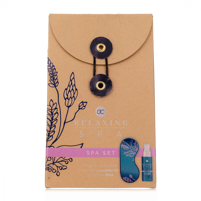 Set cadou femei, masca de dormit, spray pentru perna, Wellness set RELAXING SPA in gift box, incl. 60ml pillow mist, sleep mask, infused with Lavender Oil, fragrance: Lavender Chamomile, col. blue/l [3]